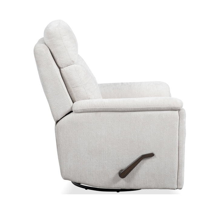 Refined Swivel Gliding Recliner Pearl