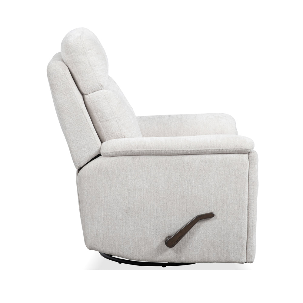 Refined Swivel Gliding Recliner Pearl