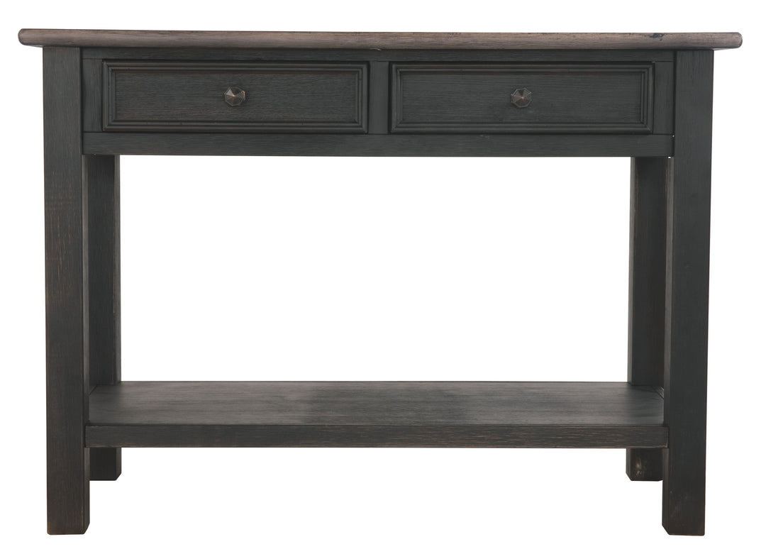 Tyler Creek - Sofa Table - Grayish Brown / Black
