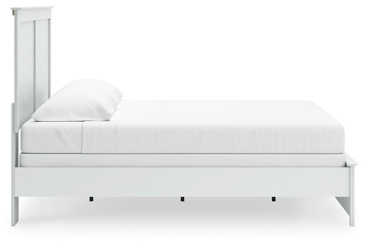 Bostwick Shoals - King Panel Bed With Framed Footboard - White by Ashley Furniture product image