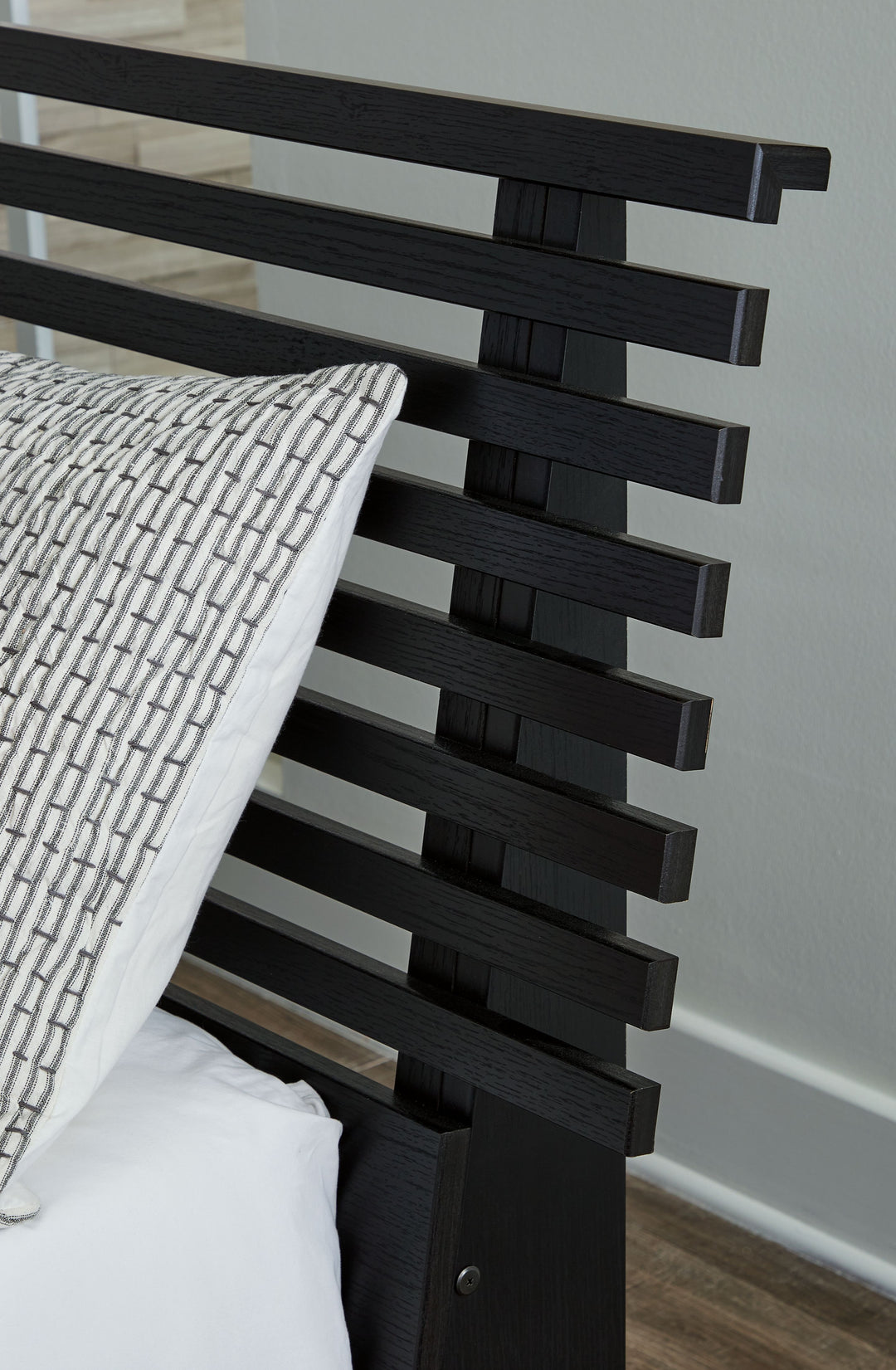 Danziar - King Slat Panel Bed - Black by Ashley Furniture product image