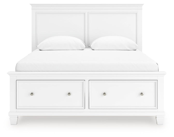 Fortman - Queen Panel Storage Bed - White by Ashley Furniture product image