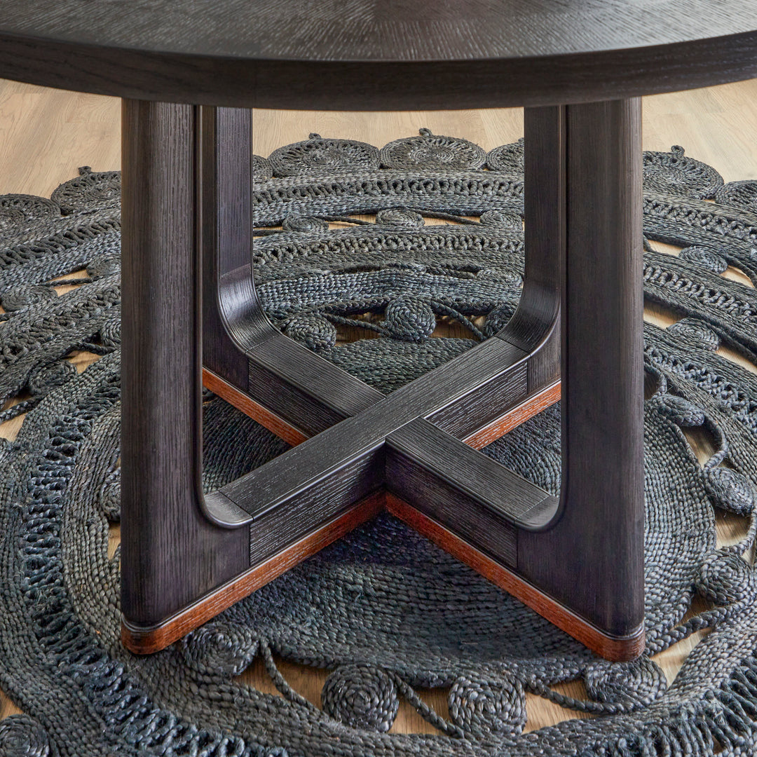 flexsteel-w1027-834-waterfall-round-dining-table-deep-ebony