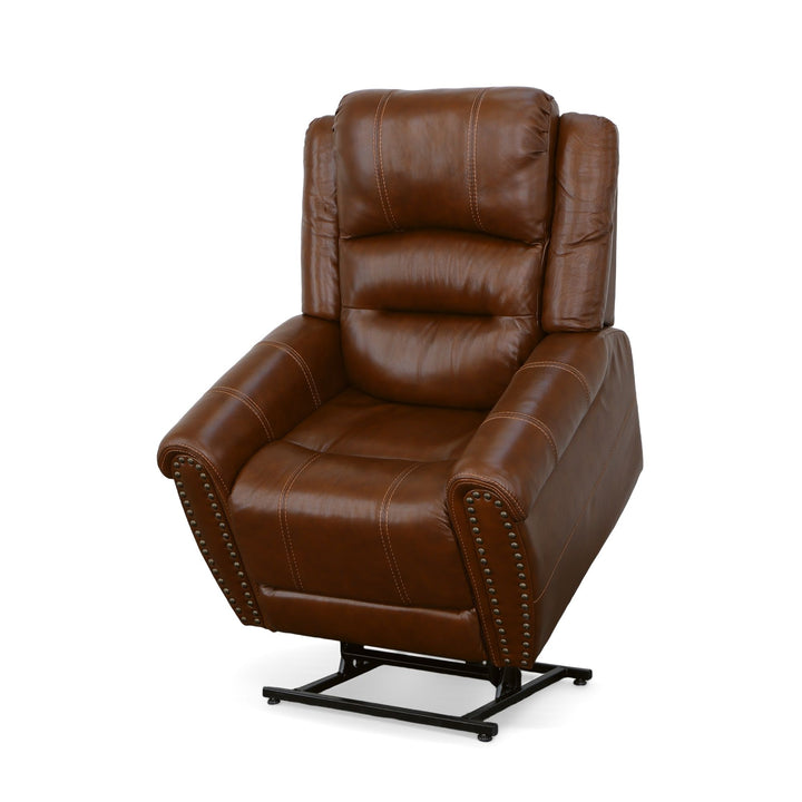 Oscar Leather Power Lift Recliner with Right