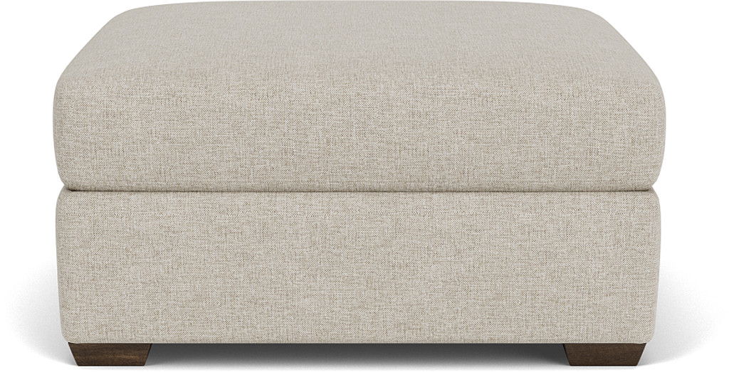 Randall  Square Cocktail Ottoman  White