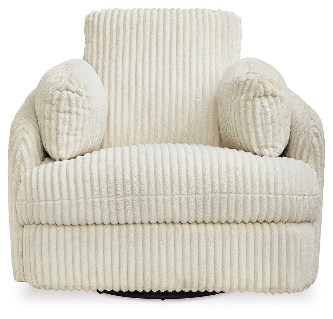 Tie-Breaker - Swivel Glider Recliner - Ivory