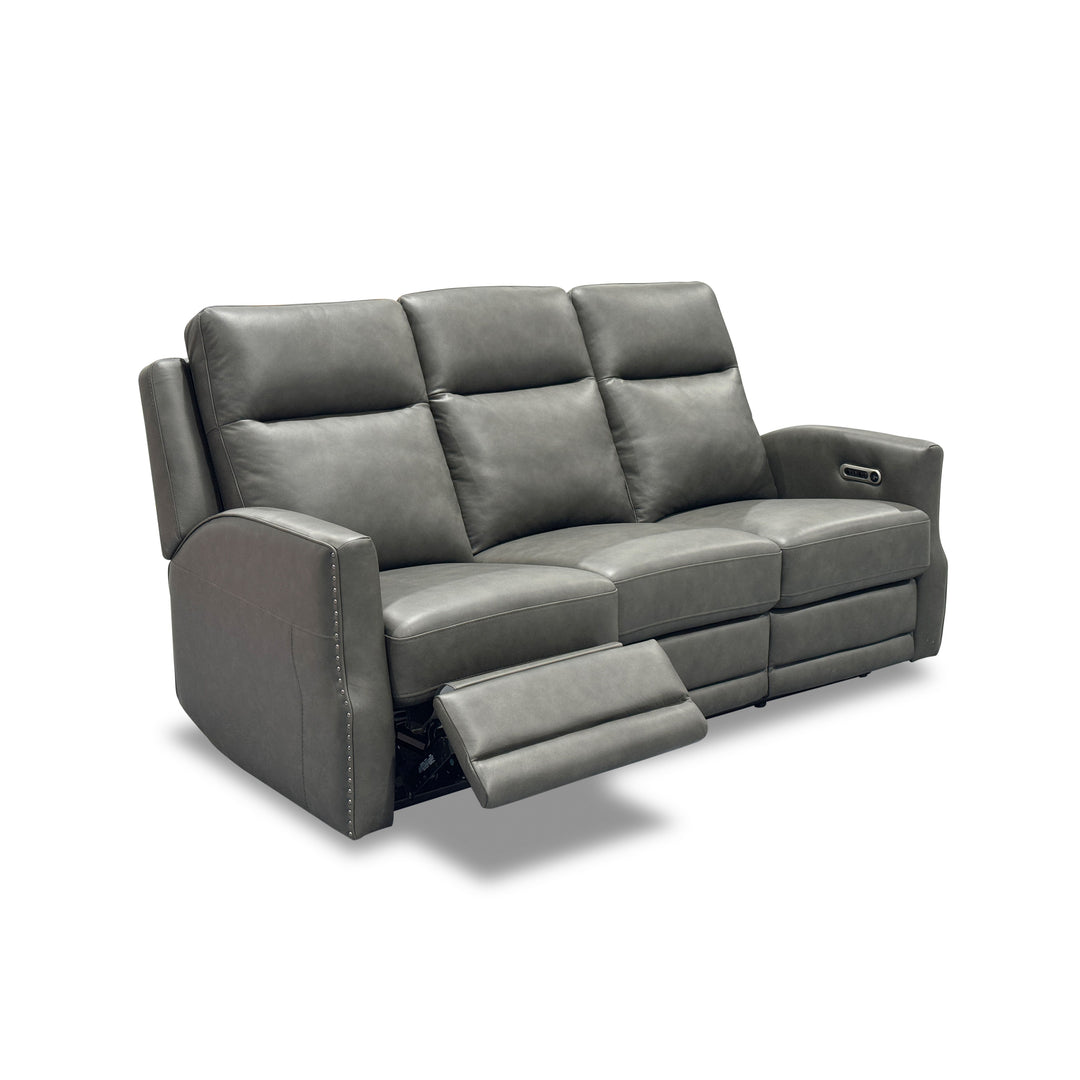 Flexsteel 1585-62PH-72702 Maxwell  Power Reclining Sofa With Power Headrests And Lumbar  Cinder