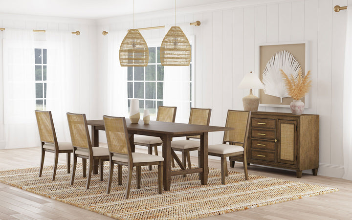 Coaster Furniture Matisse - 7 Piece Rectangular Dining Table Set - Dark Brown