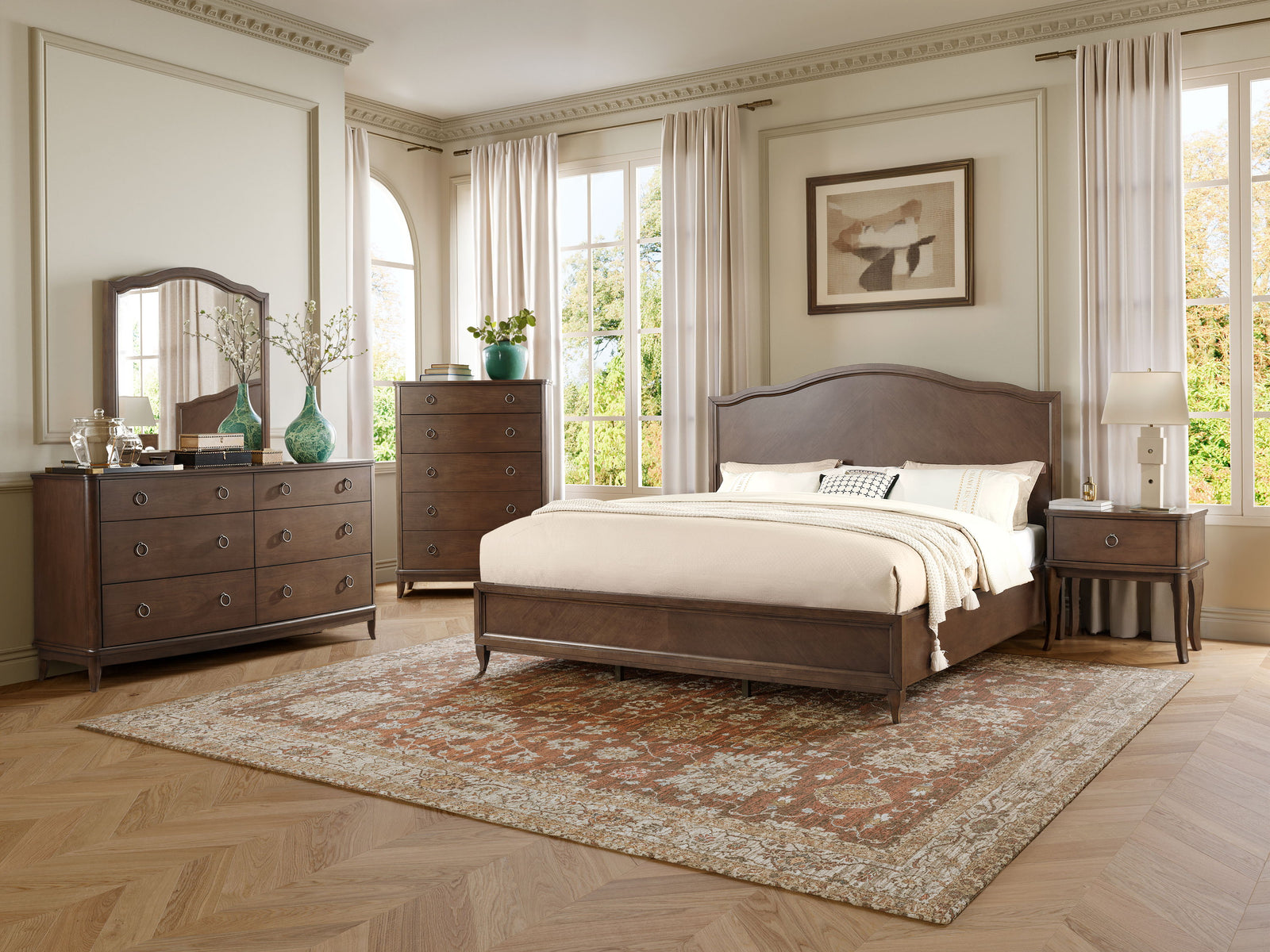 Bellevue  King Bed  Whiskey Brown