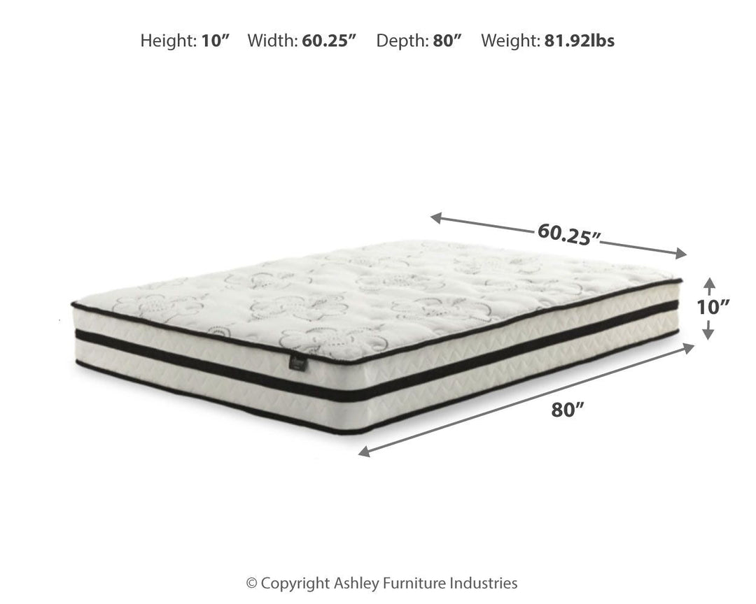 Chime 10 Inch Hybrid - 10" Full Mattress - White