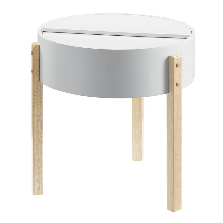 Bodfish - End Table - White & Natural