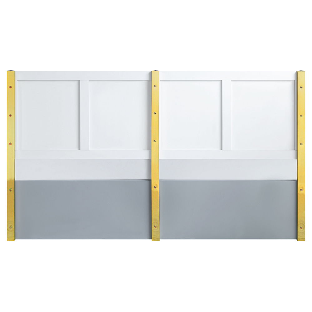 Gaines - Queen Bed - Gray High Gloss