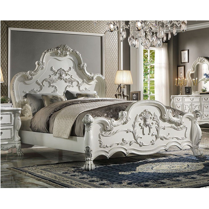 Dresden - Eastern King Bed - Bone White