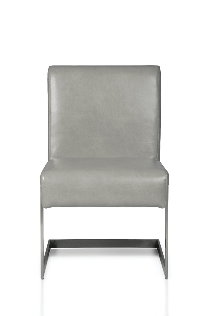 coral-synthetic-leather-upholstered-dining-chair
