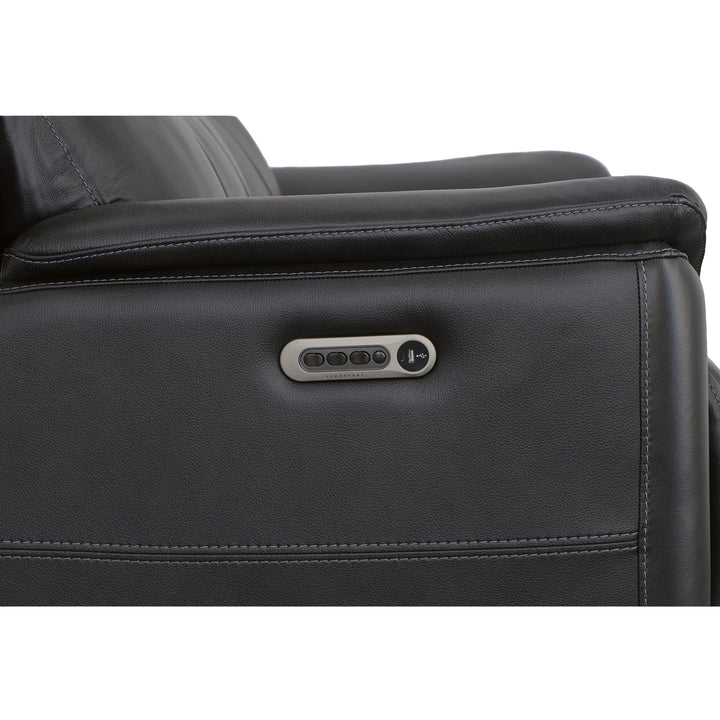 Flexsteel 1783-62PH-63300 Crew  Power Reclining Sofa With Power Headrests & Lumbar  Raven