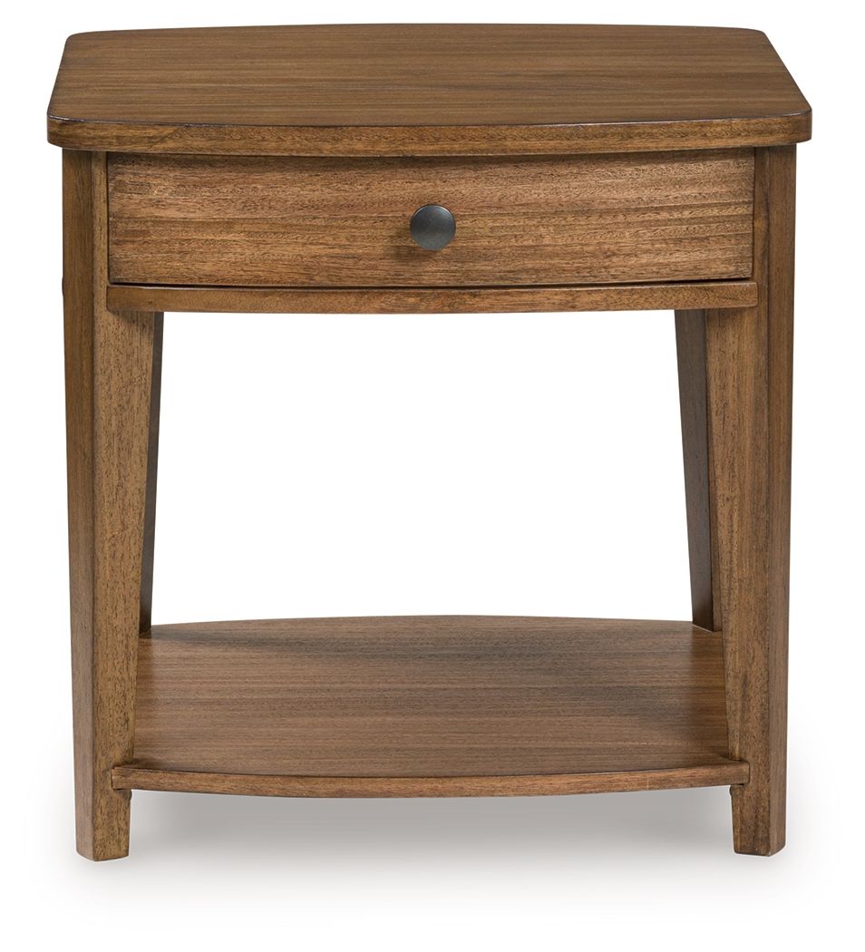 Burkbyer - Rectangular End Table - Brown by Ashley Furniture product image