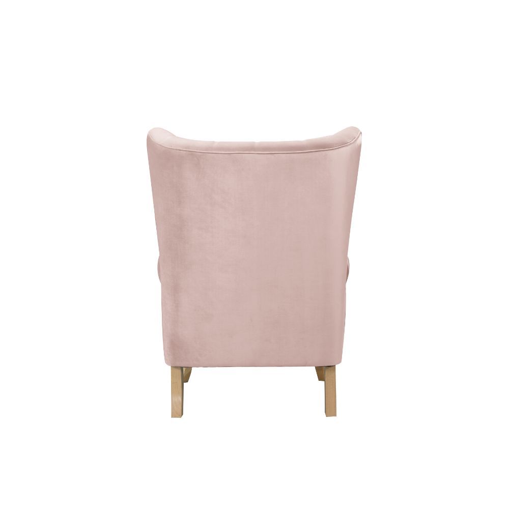 Adonis - Accent Chair - Blush Pink Velvet