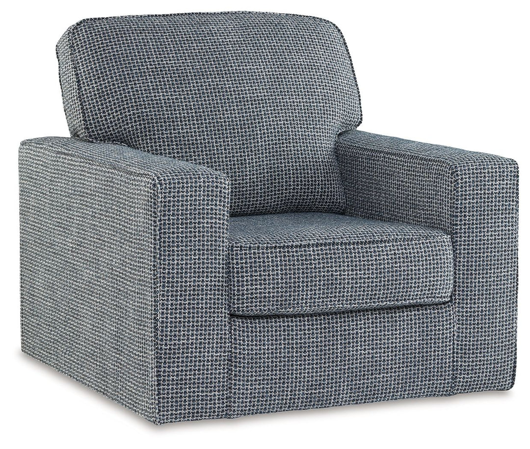 Olwenburg - Swivel Accent Chair - Denim