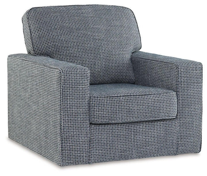 Olwenburg - Swivel Accent Chair - Denim