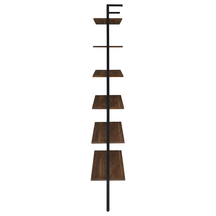 Owens - 6-Shelf Wall Bookshelf - Walnut