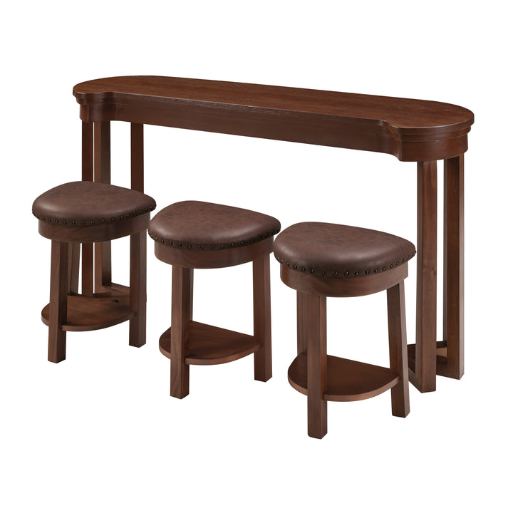solid-wood-bar-table-set-3-stools-pine-in-cherry