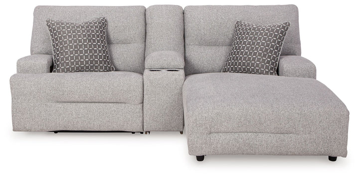 Acklen Place - 3-Piece Power Reclining Sectional Sofa With Raf Chaise - Pewter by Ashley Furniture product image