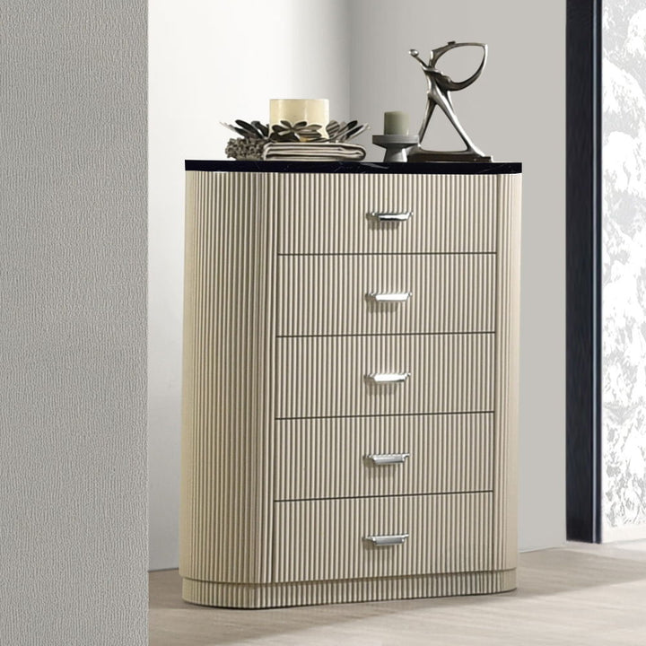 ACME Furniture Travonte Chest Gray / Beige