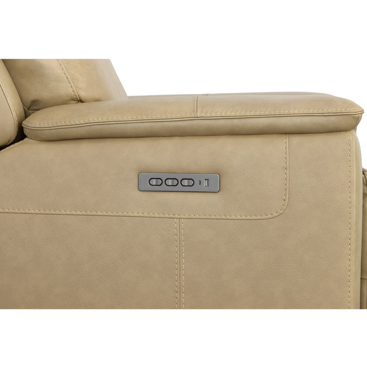 Odell Power Recliner With Power Headrest &amp; Lumbar Stone
