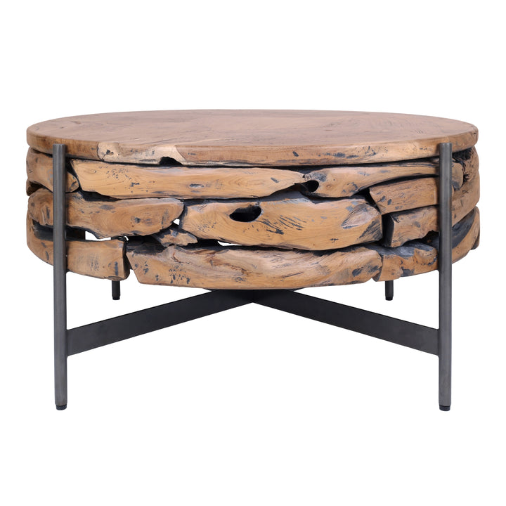 Bardo Reclaimed Teak Coffee Table - Natural - view 2