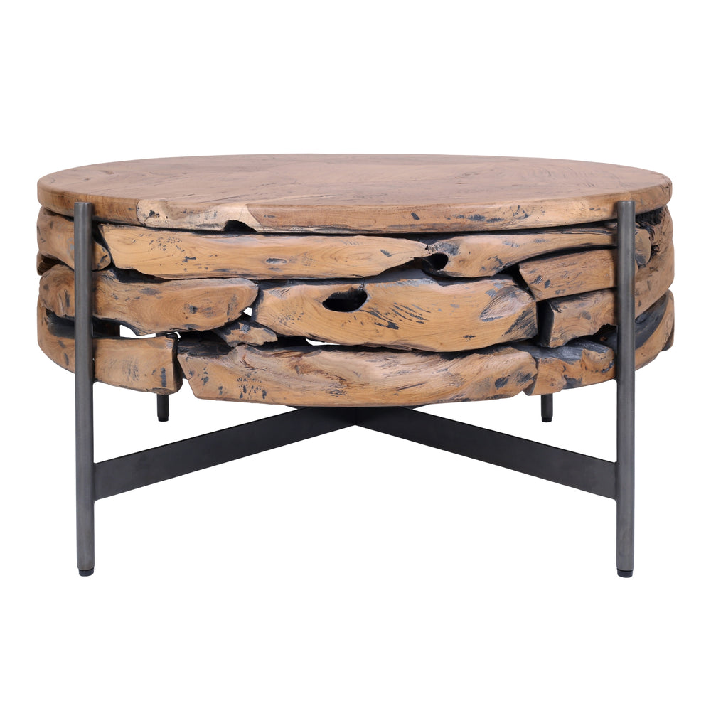 Bardo Reclaimed Teak Coffee Table - Natural - view 2