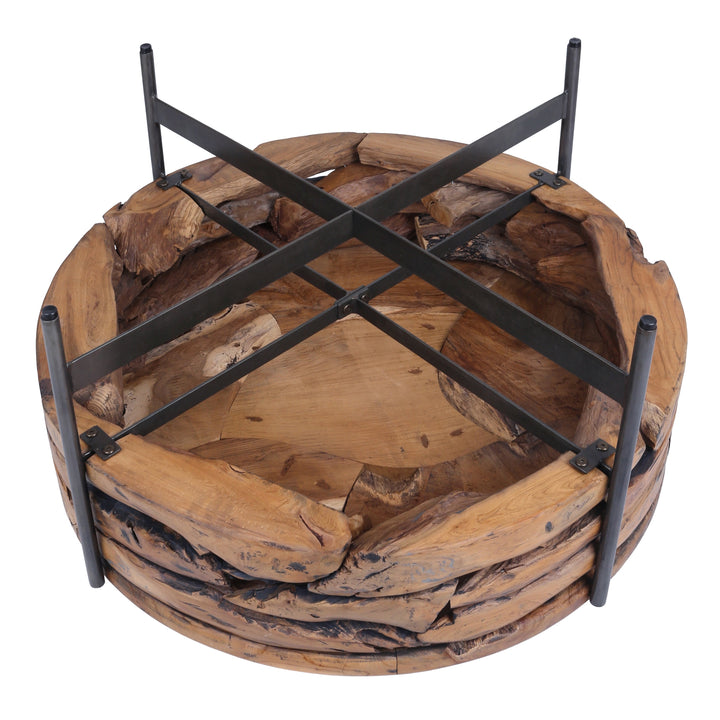 Bardo Reclaimed Teak Coffee Table - Natural - view 5