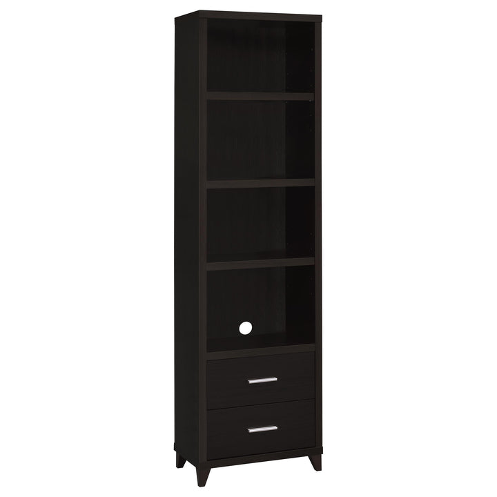 Coaster Furniture 700882 Lewes 4-shelf Engineered Wood Media Tower Cappuccino