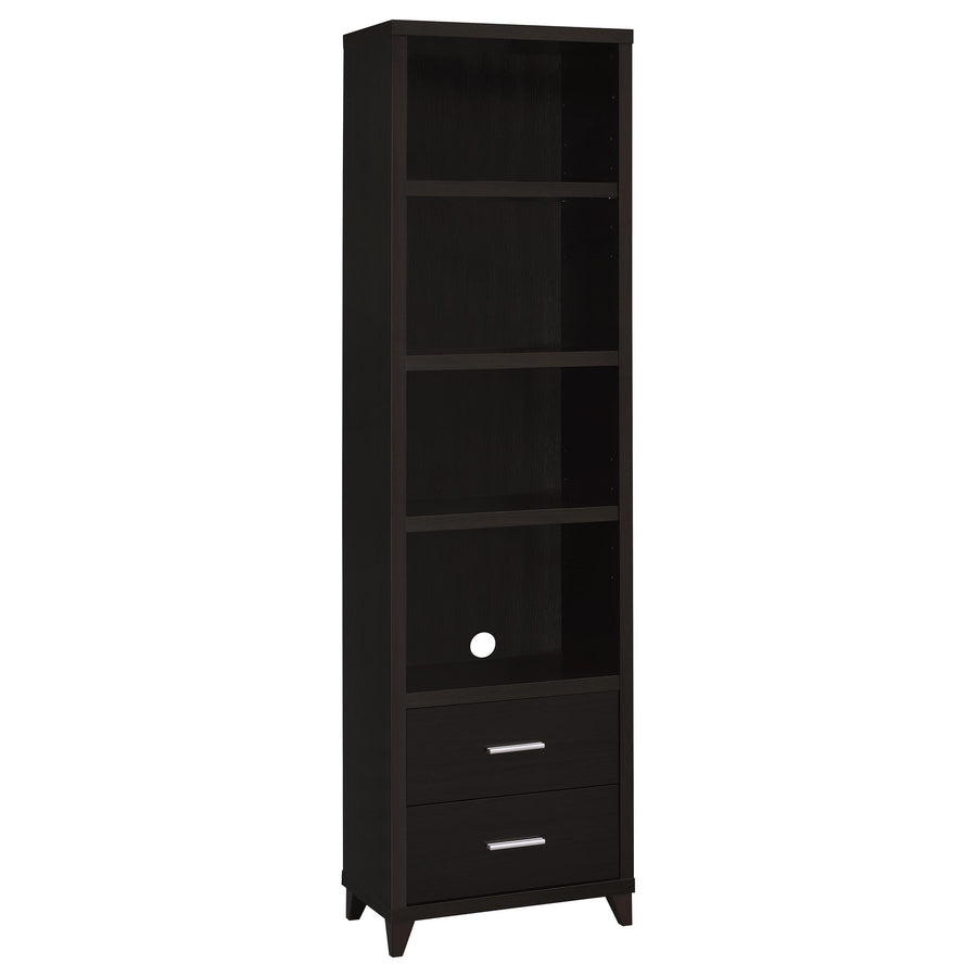 Coaster Furniture 700882 Lewes 4-shelf Engineered Wood Media Tower Cappuccino