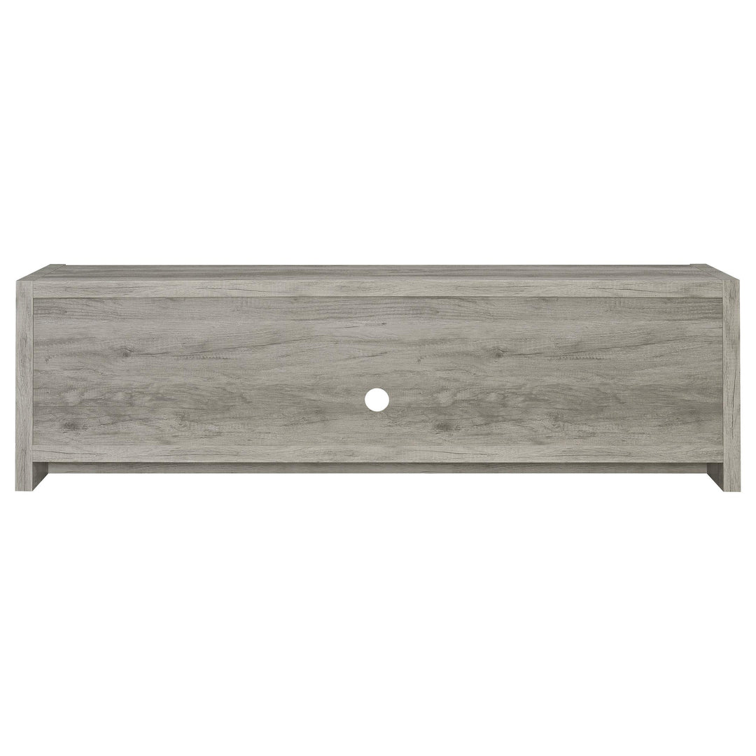 Coaster Furniture 701025 Burke 2-door Engineered Wood 71" TV Stand Grey Driftwood