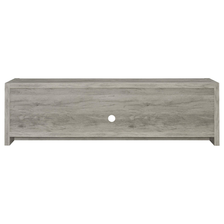 Coaster Furniture 701025 Burke 2-door Engineered Wood 71" TV Stand Grey Driftwood
