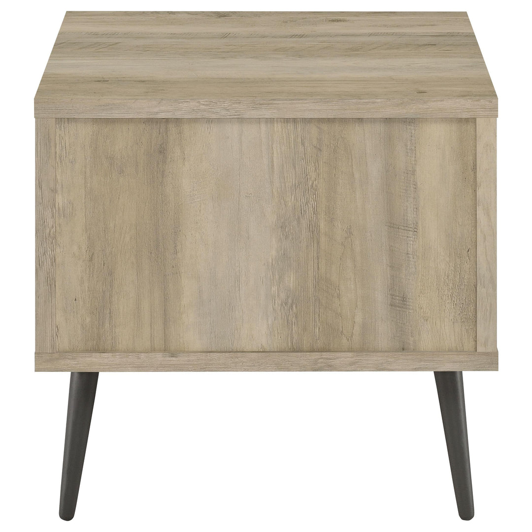 Coaster Furniture 701037 Welsh Square Engineered Wood Side End Table Distressed Pine