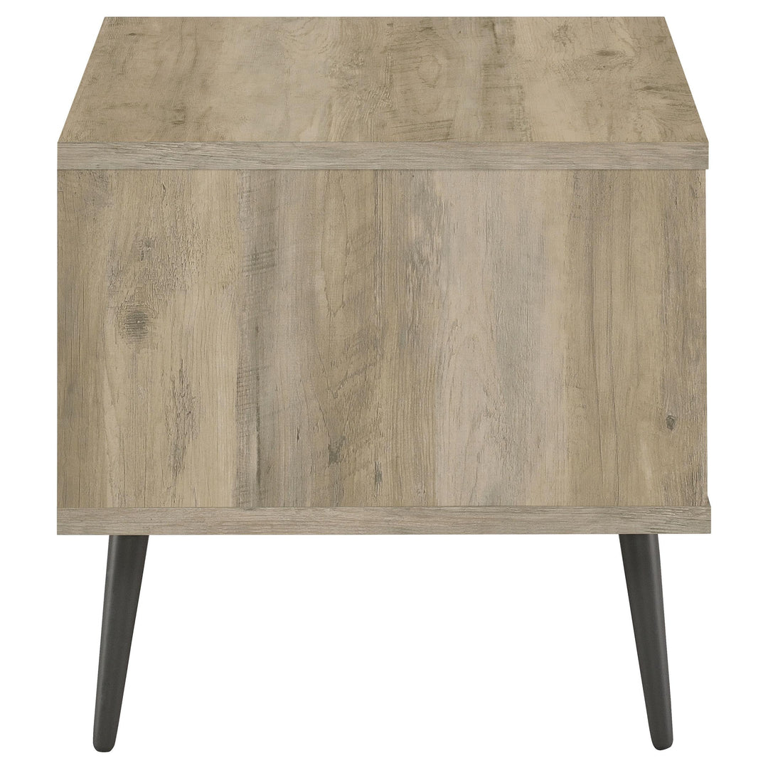 Coaster Furniture 701037 Welsh Square Engineered Wood Side End Table Distressed Pine