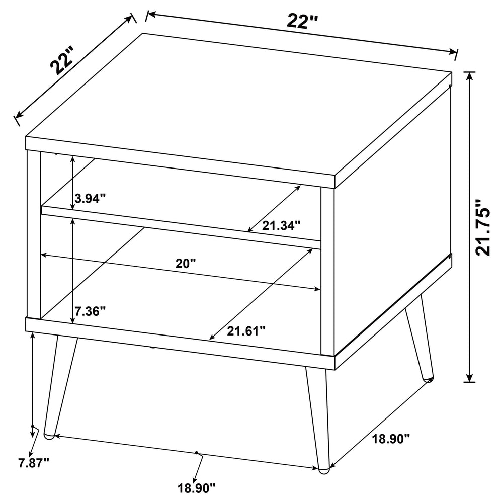 Welsh - 2 Piece Coffee And End Table Set - Distressed Pine