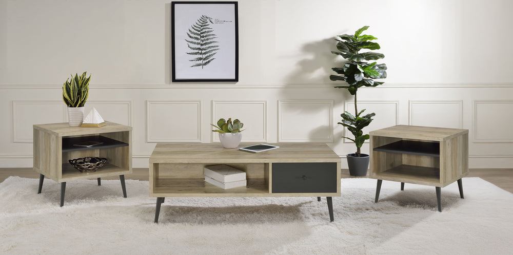 Welsh - 3 Piece Coffee And End Table Set - Distressed Pine