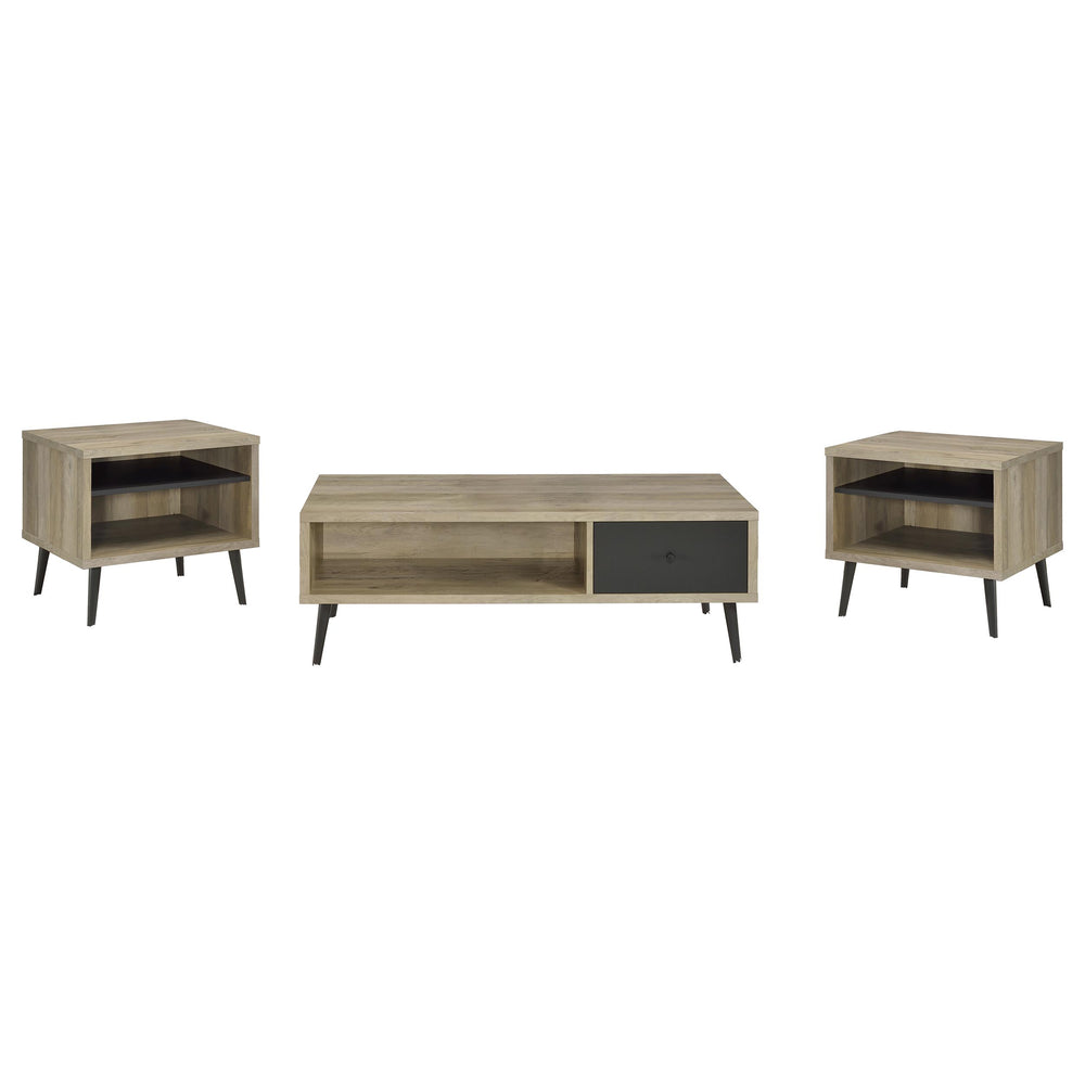 Welsh - 3 Piece Coffee And End Table Set - Distressed Pine