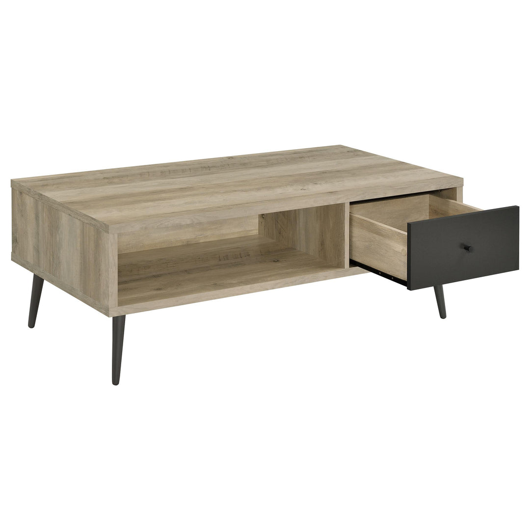 Coaster Furniture 701038 Welsh 1-drawer Engineered Wood Coffee Table Distressed Pine