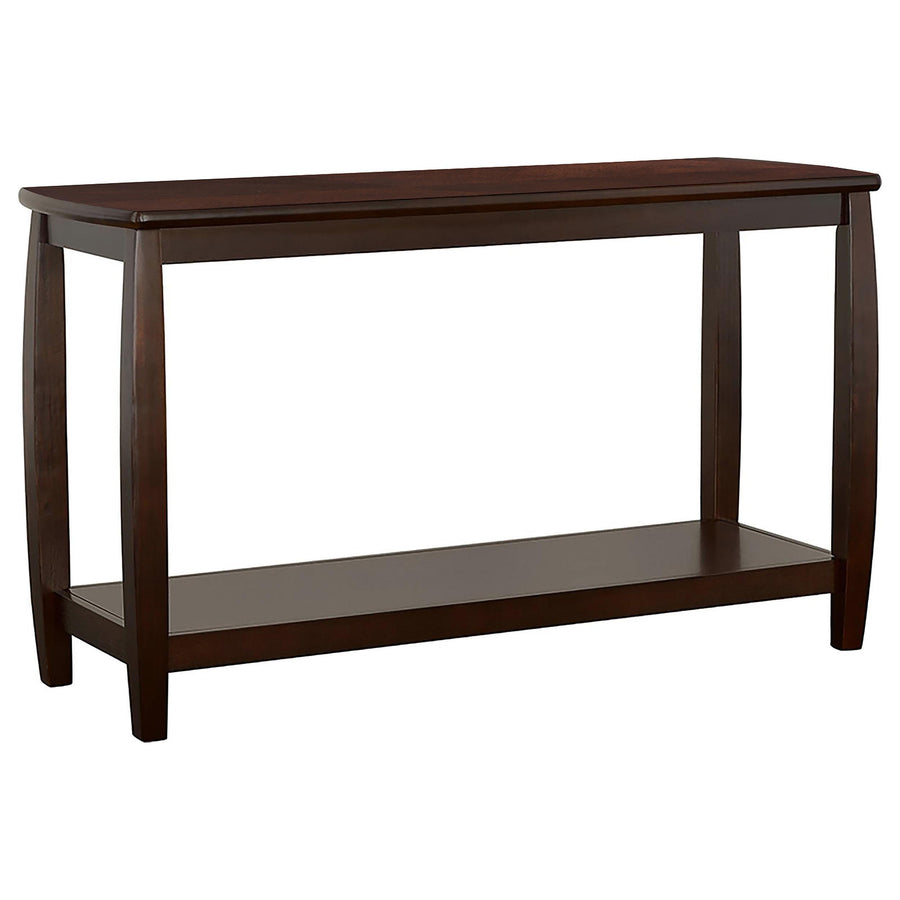 Coaster Furniture 701079 Dixon Wood Entryway Console Table with Shelf Cappuccino