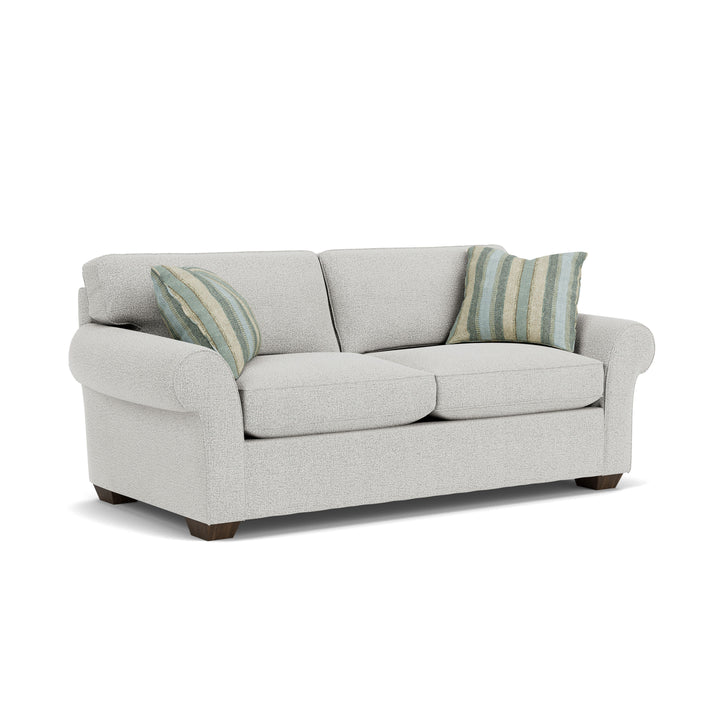 Flexsteel 7305-30 Vail  TwoCushion Sofa  White