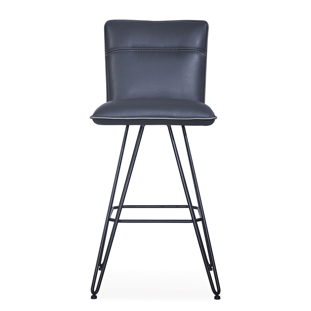 Modus Furniture 9Le868D Demi Hairpin Leg Swivel Bar Stool In Cobalt