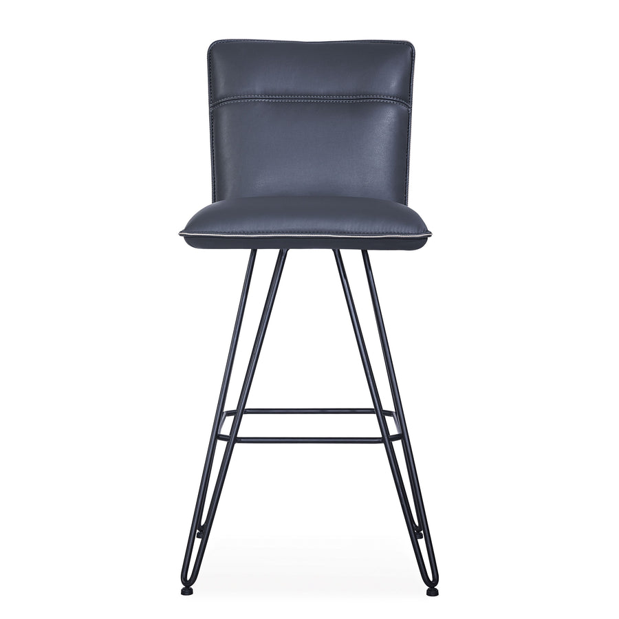Modus Furniture 9Le868D Demi Hairpin Leg Swivel Bar Stool In Cobalt