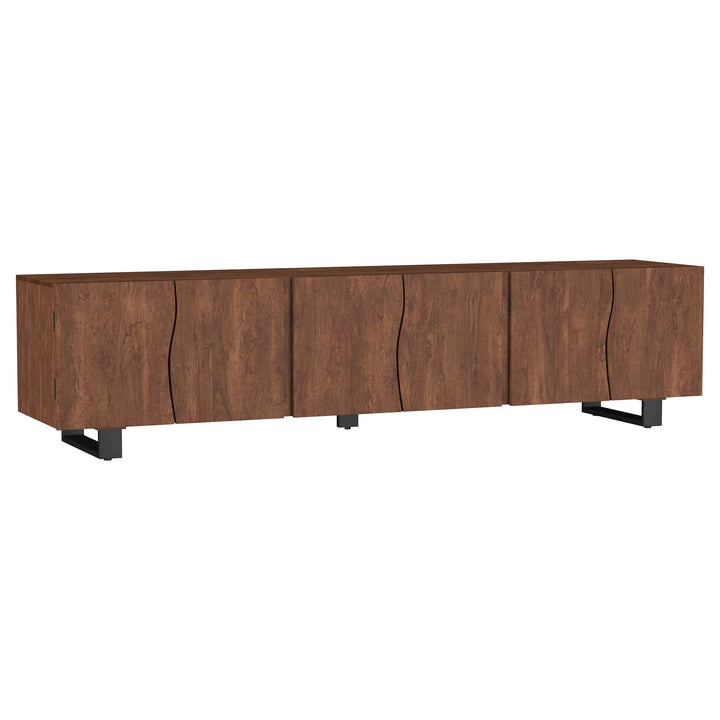 Coaster Furniture 701790 Trask 86-inch Wood TV Stand Media Console Mango Brown