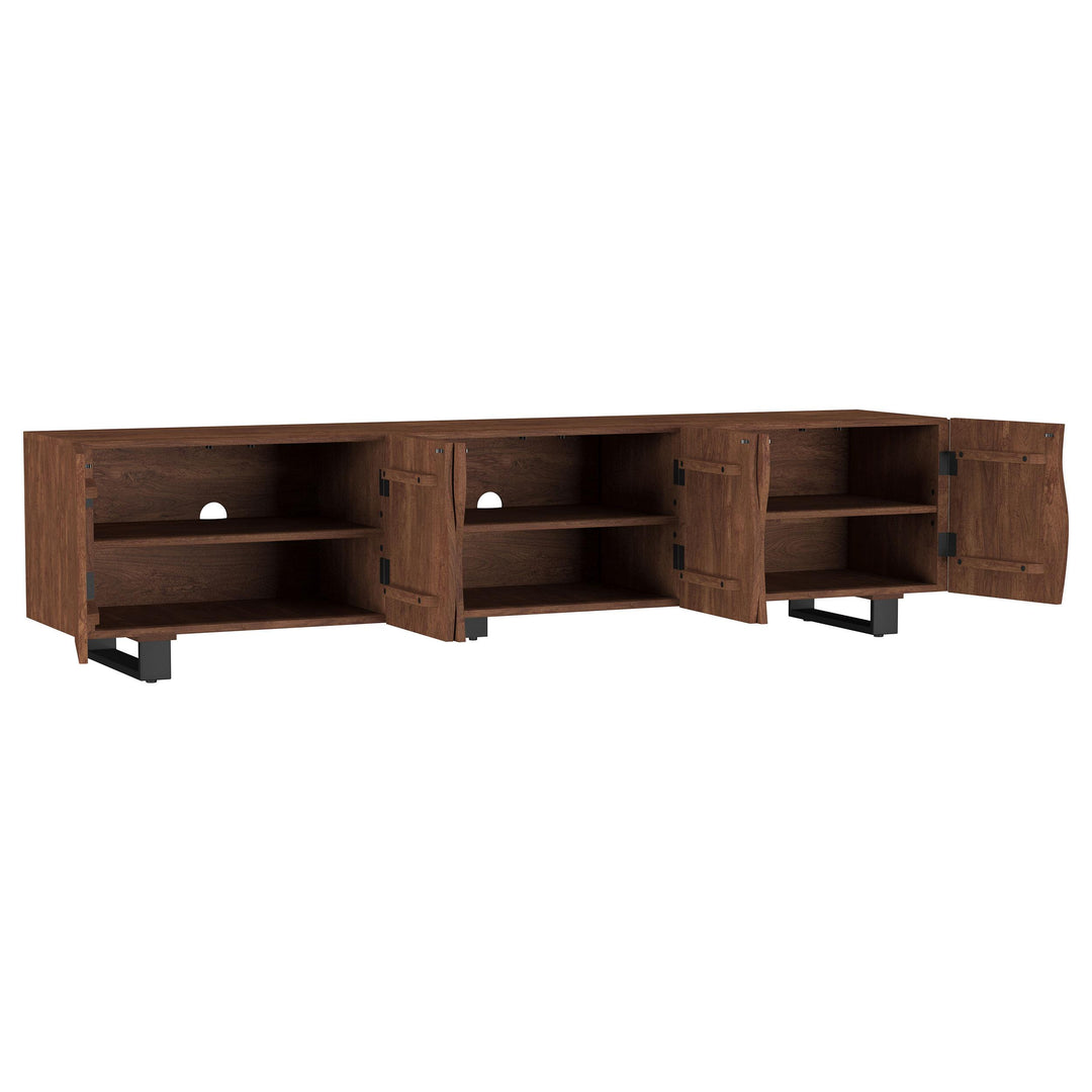 Coaster Furniture 701790 Trask 86-inch Wood TV Stand Media Console Mango Brown