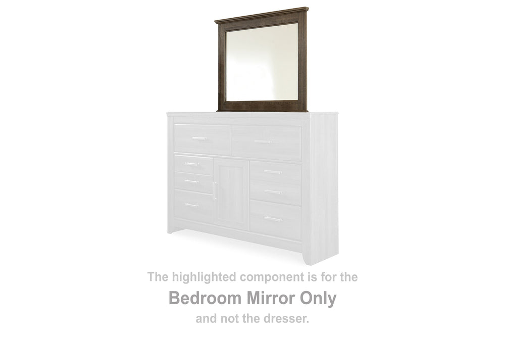 Juararo - Bedroom Mirror - Dark Brown