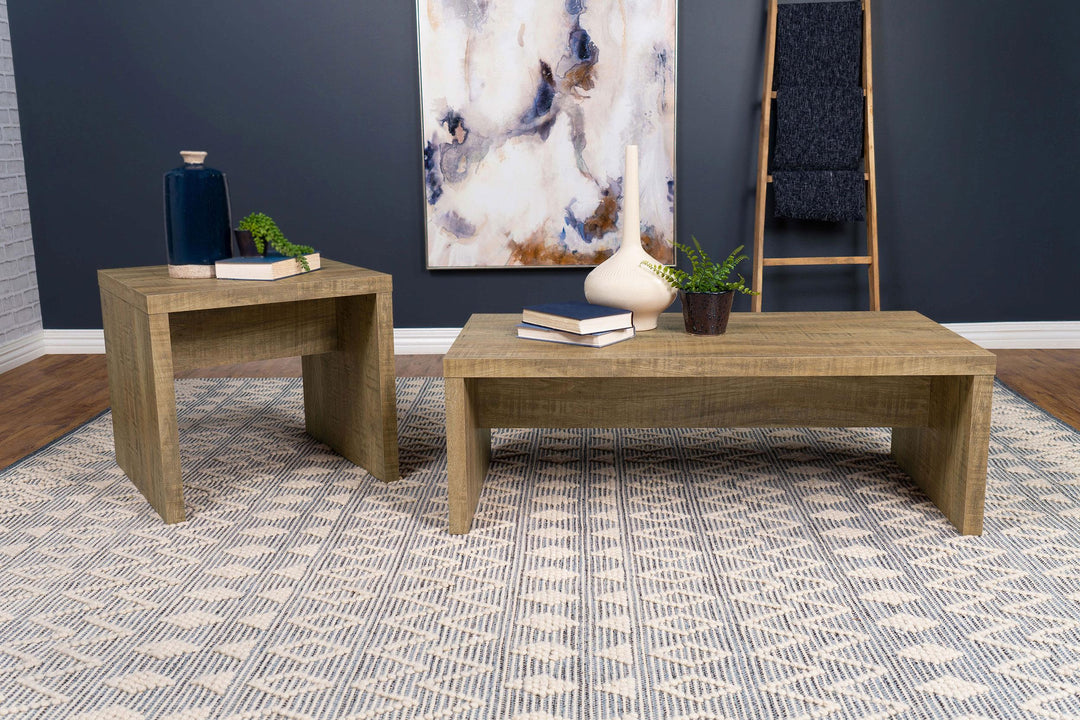 Coaster Furniture 704127 Lynette Square Engineered Wood End Table Mango