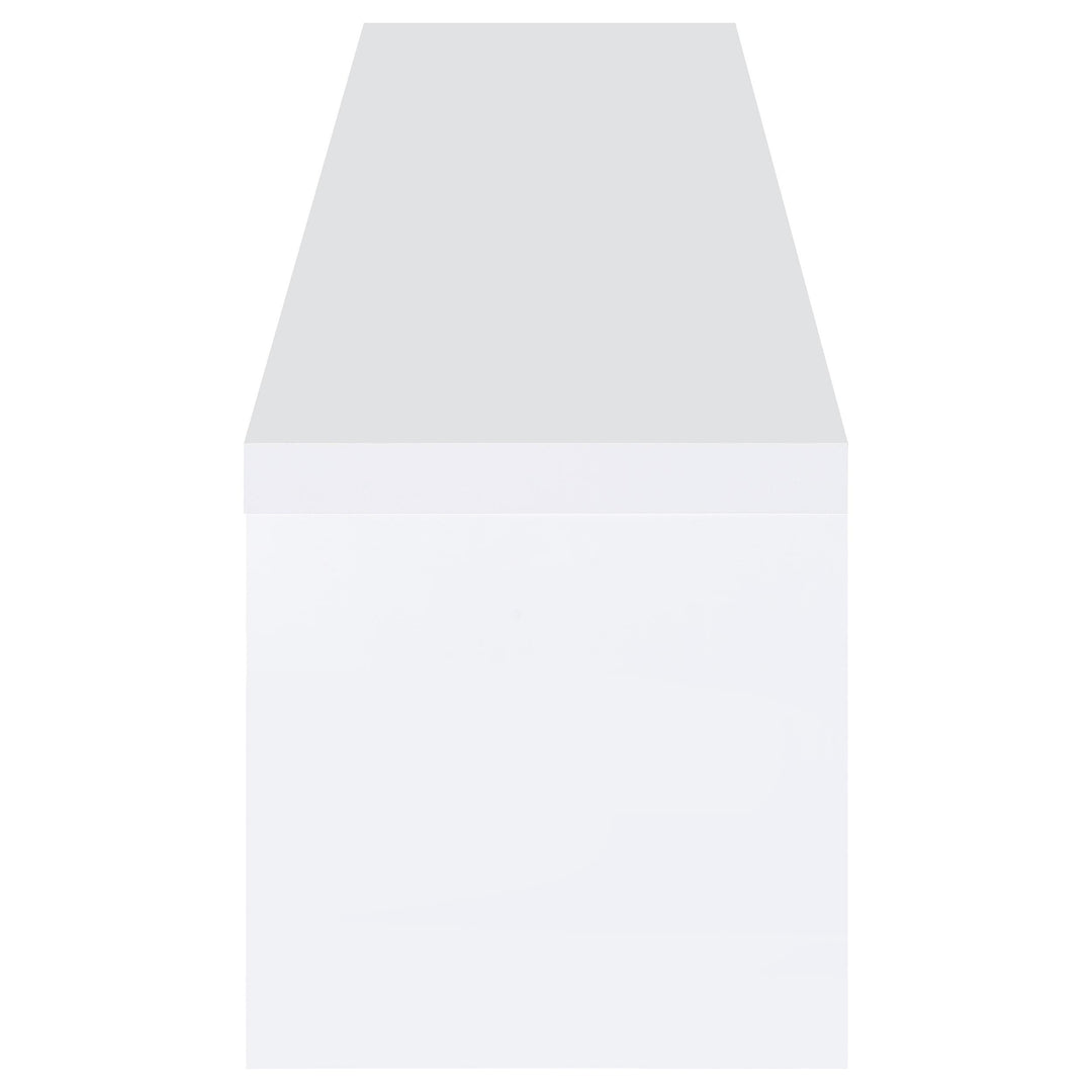 Coaster Furniture 704262 Jude 2-door Engineered Wood 79" TV Stand High Gloss White